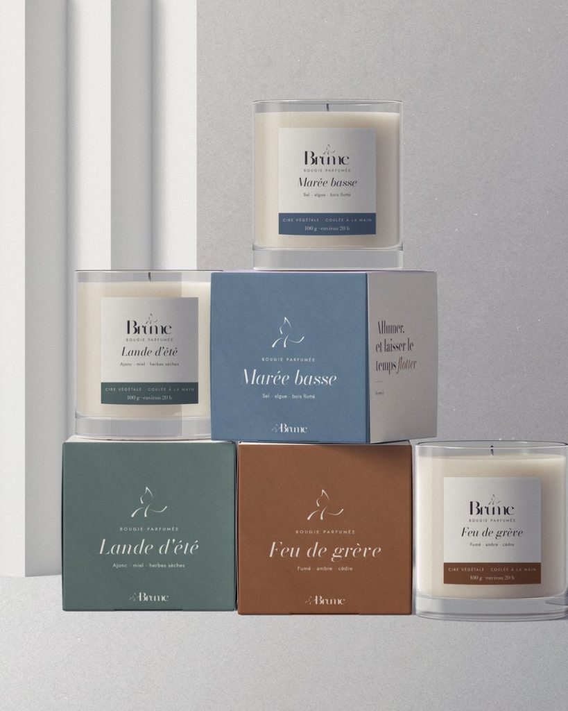 Bougies et boîtes Brume
